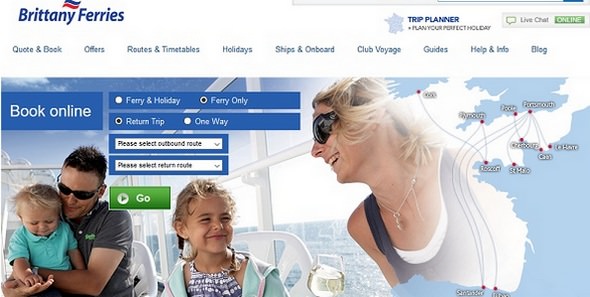 Brittany Ferries Ticket Booking