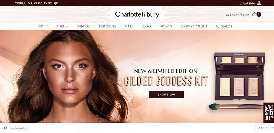 charlotte tilbury free delivery code