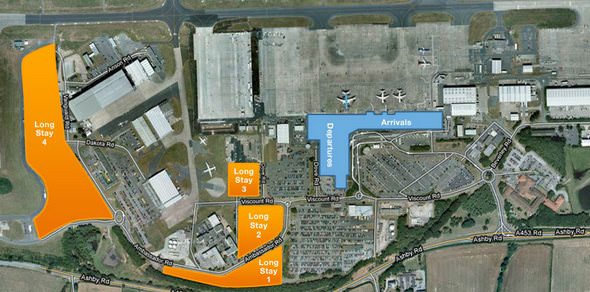 East Midlands Airport Long Stay Parking Spaces