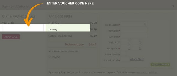 Ethical Superstore voucher