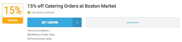  Boston Market Offer Terms