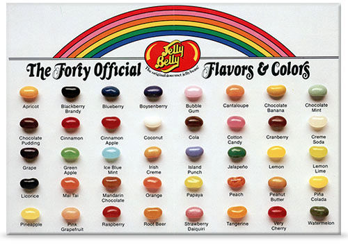 Jelly Belly Official Flavors