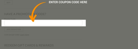 Pottery Barn Code Redemption