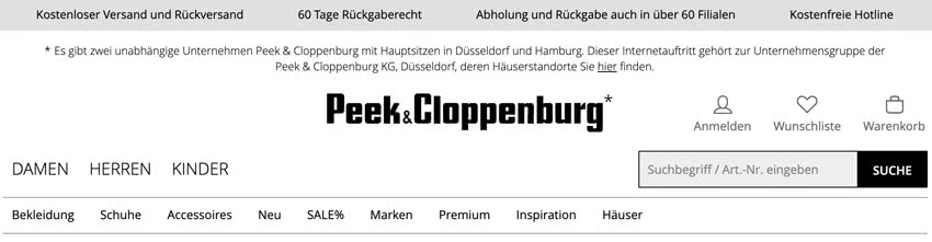 Peek Cloppenburg Rabattcodes 25 Rabatt Januar 21 Computer Bild