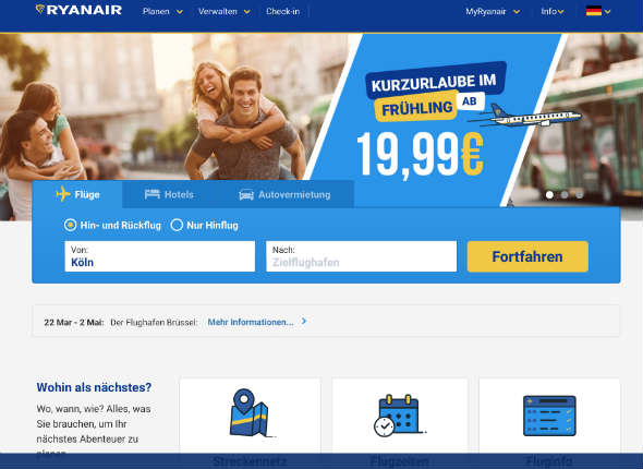 Ryanair Gutscheine Alle Gultigen Rabattcodes Im Januar 21