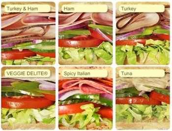 Subway Sandwichvarianten